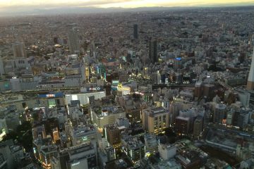 上空から見た街並み